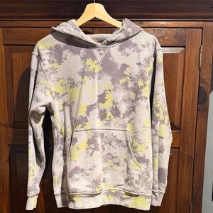lululemon athletica Gray and Yellow Tie-Dye Hoodie